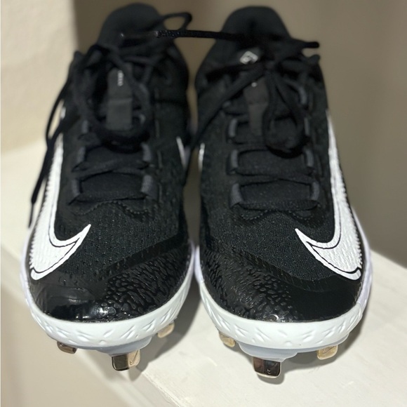 Nike Alpha Huarache Elite 4 Baseball Cleats DJ6521-001 Black/White Mens Size 7 - Picture 8 of 9
